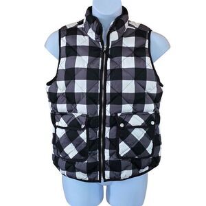 Buffalo Plaid Puffer Vest boho cottagecore peasant boho granola girl warm soft